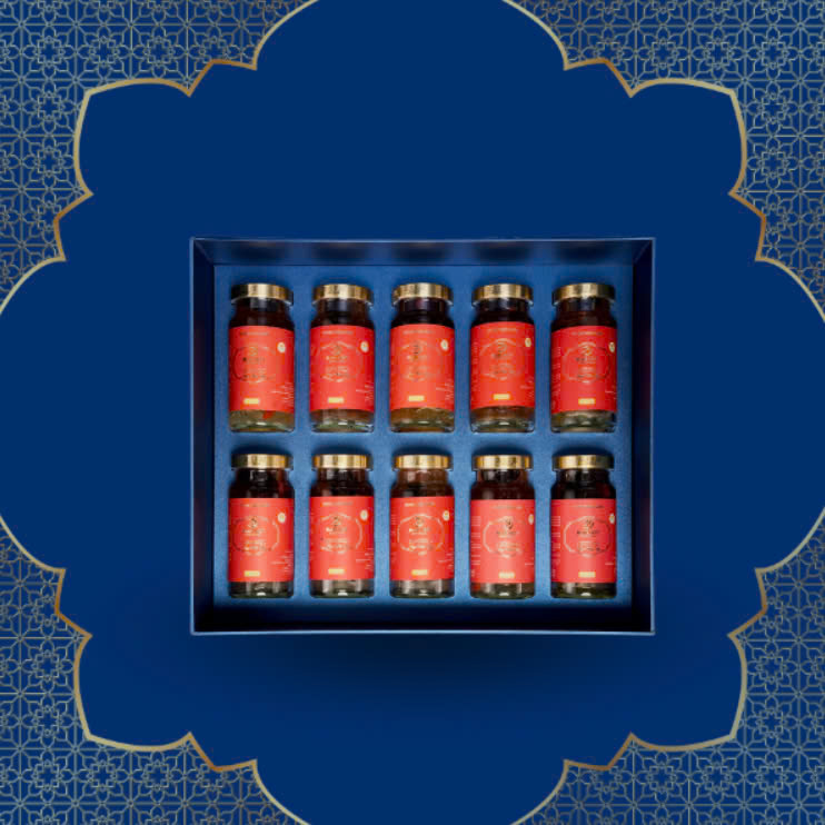 Hộp xanh vàng 10 hũ Thiện Yến