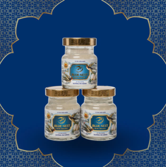 Hộp xanh hoa đậm 8 hũ Glucosamin & Collagen 30%