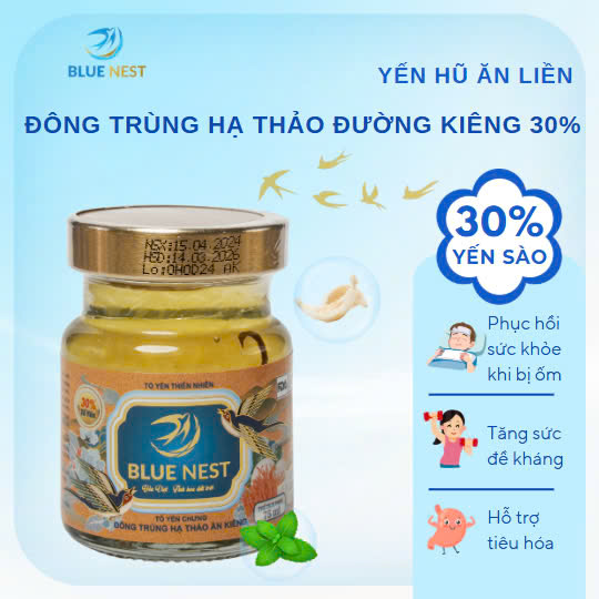 Yến Hũ Chưng Đông Trùng 30%