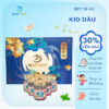 Hộp xanh hoa đậm 10 hũ Kid Dâu