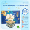 Hộp xanh hoa đậm 10 hũ Glucosamin & Collagen 45%